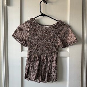 Urban Romantics Leopard Print Patterned Top